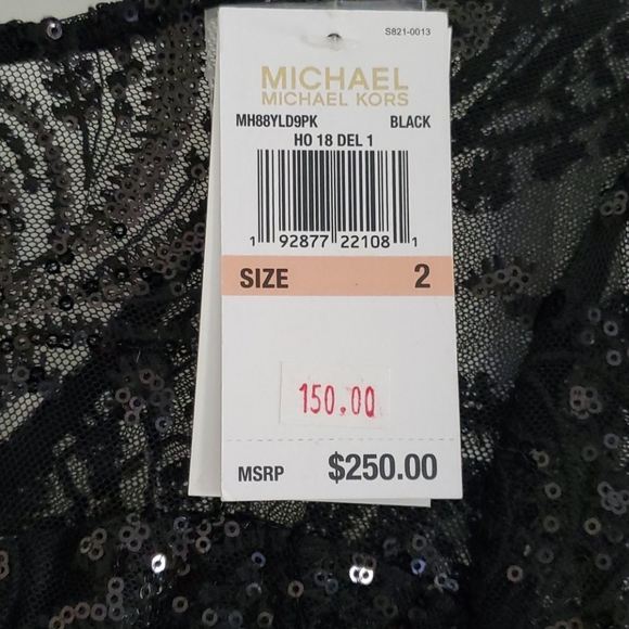 NWT Michael kors black jumpsuit size 2 - Picture 4 of 5